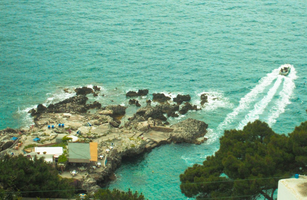 View over the Mermaids rock (Marina Piccola)